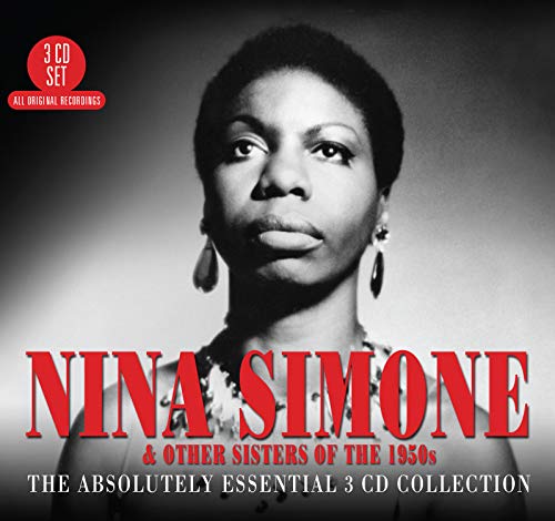 Black and white portrait of Nina Simone on a 3-CD collection album cover.