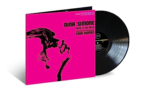 Nina Simone Wild Is The Wind vinyl record with a bright pink cover.