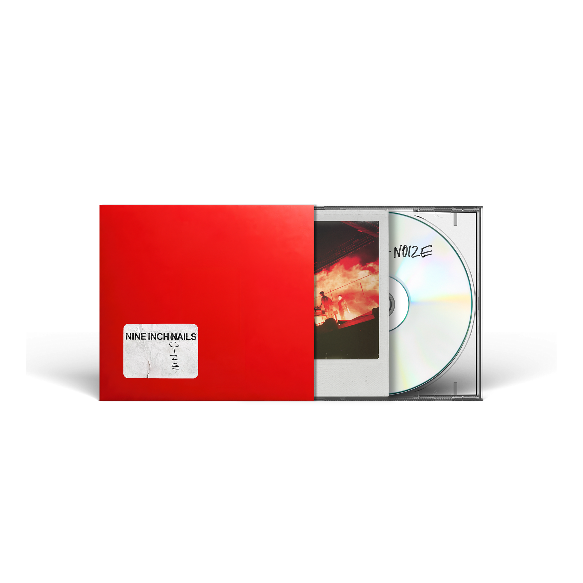 Red CD case with silver disc and insert for Nine Inch Noize.