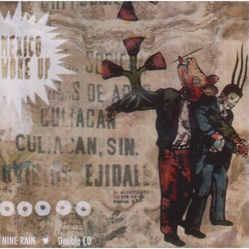 CD cover: surreal figures with text and starburst design.