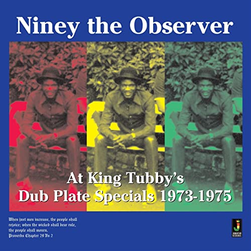 Album cover featuring Niney the Observer in three color-tinted panels with text overlay.