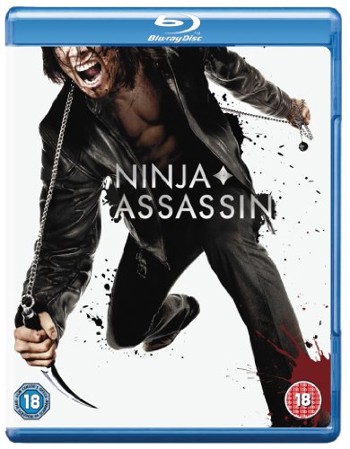 Blu-ray cover featuring a shouting man in a leather jacket wielding a bladed chain.