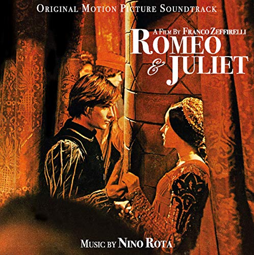 CD cover for Nino Rota’s “Romeo & Juliet” soundtrack, featuring film stills.