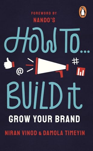 Book cover: "How To Build It" with illustrations of a megaphone and graph.