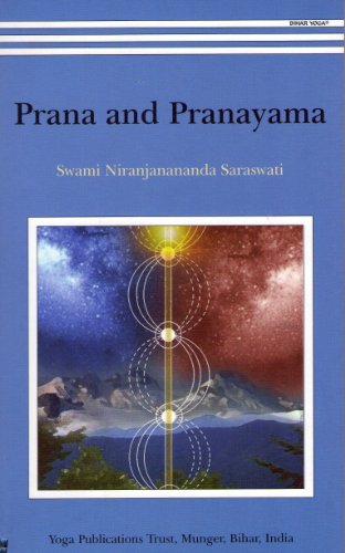 Book cover: "Prana and Pranayama" with a cosmic, swirling image.