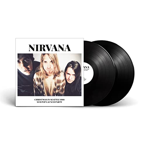 Nirvana’s “Christmas In Seattle 1988” double vinyl record with band photo.