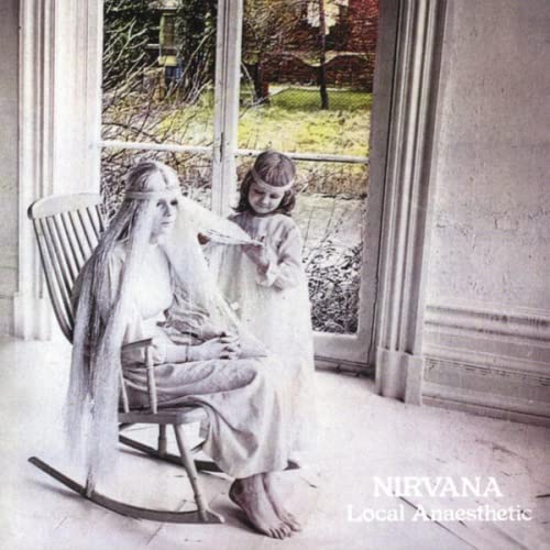 Nirvana album cover: two young girls in white dresses by a window.