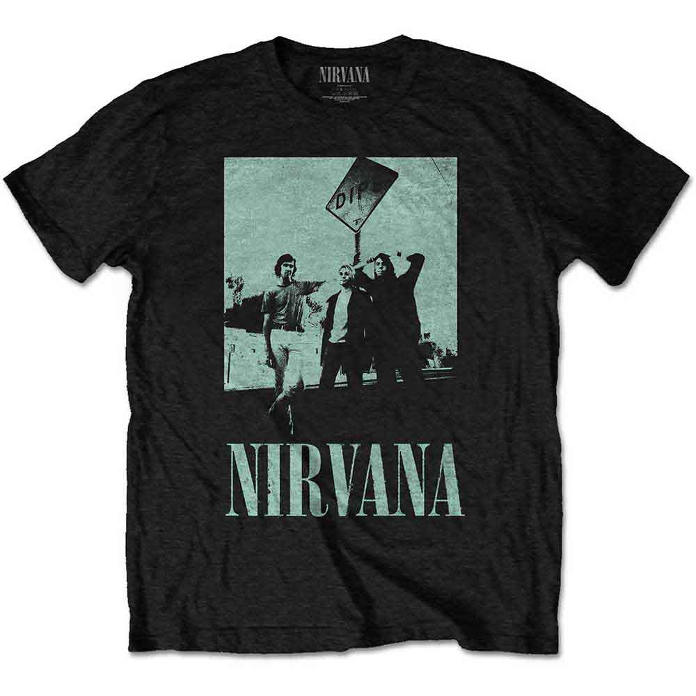 Medium, unisex Nirvana t-shirt featuring the "Dips" album artwork design.