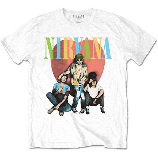 Black t-shirt with Nirvana’s Trapper Hat album cover graphic, size X-Large.