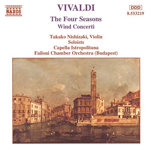 CD cover for Vivaldi’s “The Four Seasons” featuring a canal scene.
