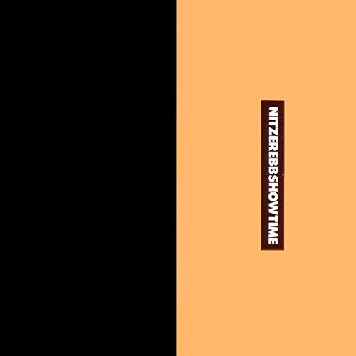 Album cover split between black and peach with vertical text reading Nitzer Ebb Showtime.