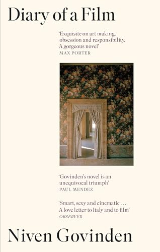 Book cover for Diary of a Film featuring a doorway with floral wallpaper.