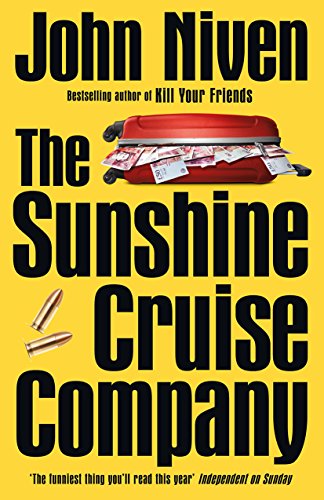 Book cover featuring a red suitcase filled with money and two bullets on yellow.