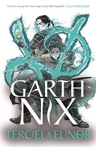 Book cover featuring two fantasy characters surrounded by teal magical energy and large text.