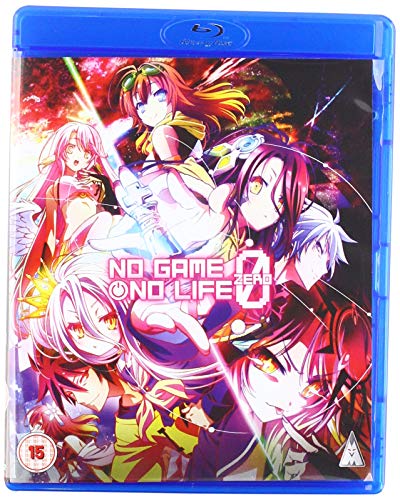 No Game No Life: Zero Blu-ray cover featuring anime characters against a cosmic background.