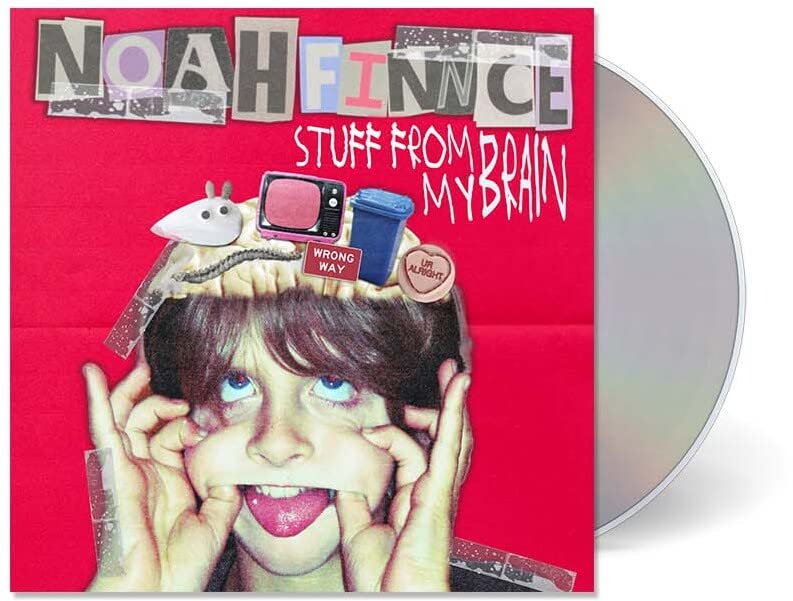 CD cover for Noahfinnce’s “Stuff From My Brain” with collage imagery.