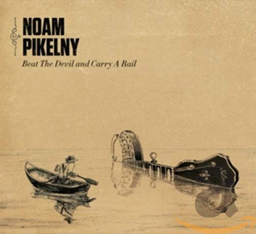 Album cover showing a person rowing a boat toward a partially submerged banjo neck.