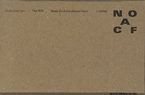 Brown cardboard CD case for The 1975’s “Notes On A Conditional Form.”