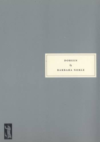 Gray book cover with white rectangle displaying title "Doreen" by Barbara Noble.