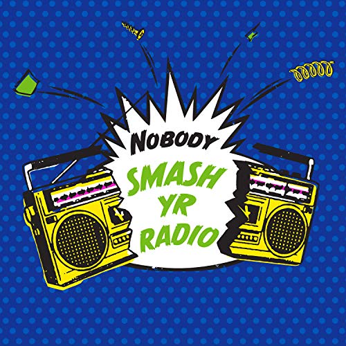 Pop art album cover featuring two boomboxes exploding from a comic book burst.