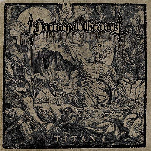 Dark, detailed illustration of a monstrous figure and surrounding chaos.