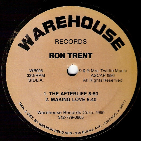 Record label with text: "Nocturnal Rites - Afterlife," Warehouse Records imprint.