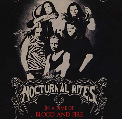 CD cover for Nocturnal Rites’ “In A Time Of Blood And Fire” album.