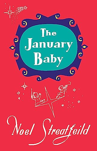 Red book cover with title “The January Baby” and illustrated figures.