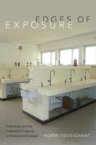 Book cover: laboratory sinks in Senegal, title "Edges of Exposure.