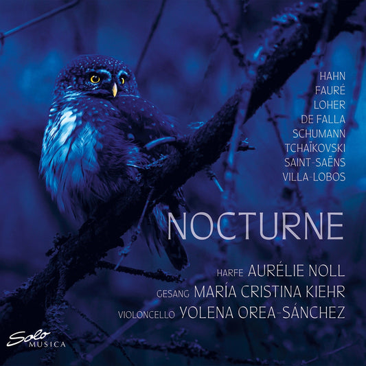 CD cover: owl portrait with composers' names and "Nocturne" title.