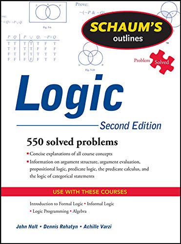 Book cover for "Logic," second edition, with diagrams and text.