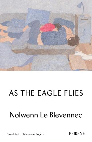 Book cover: person lying on a sofa, title “As The Eagle Flies”.