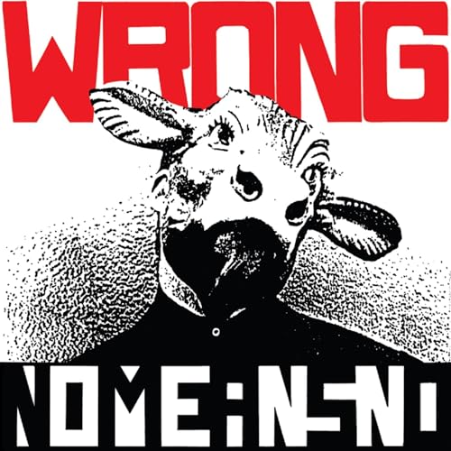 Black and white album cover with a sheep and the word "WRONG".