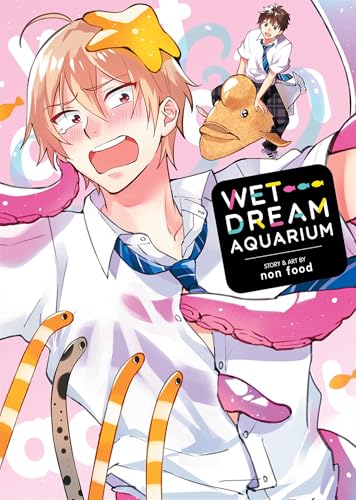 Anime-style cover featuring a blushing man surrounded by colorful sea creatures and title text.