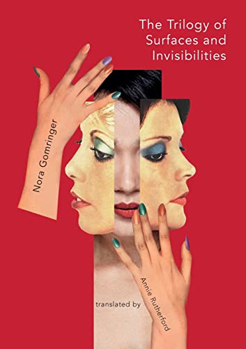 Book cover featuring fragmented faces and a hand with painted nails.