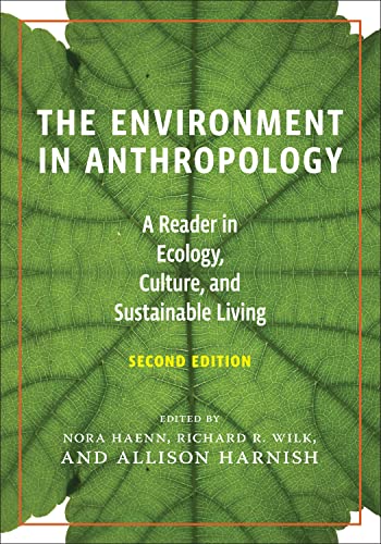Book cover: "The Environment in Anthropology," green leaf background.