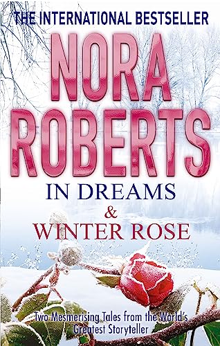 Book cover for “In Dreams & Winter Rose” with snow and roses.