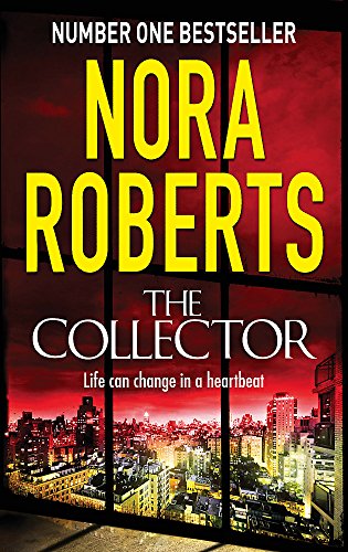 Book cover for “The Collector” by Nora Roberts with a city skyline.