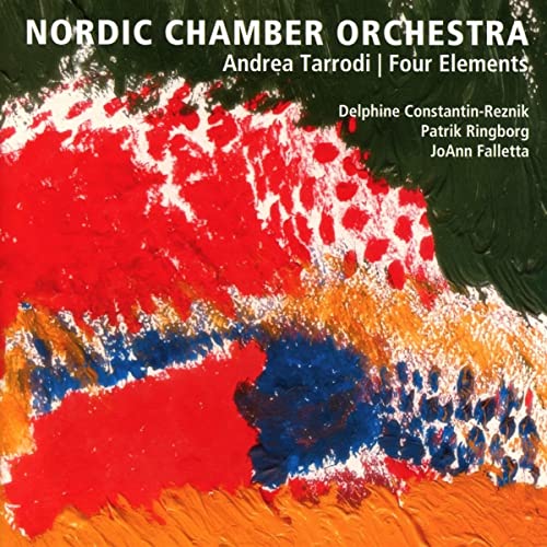 CD cover with abstract oil painting in red, green, blue, and yellow with white text.