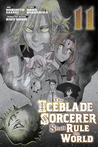 Manga book cover featuring multiple characters and the title “Iceblade Sorcerer.”