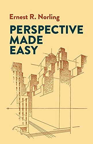 Book cover titled Perspective Made Easy by Ernest R. Norling with a city sketch.