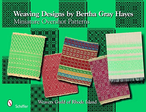 Book cover: "Weaving Designs" with images of colorful woven textiles.