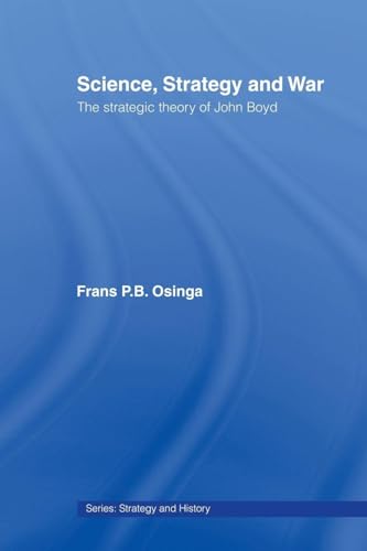 Blue book cover with white text: "Science, Strategy and War" by Frans P.B. Osinga.