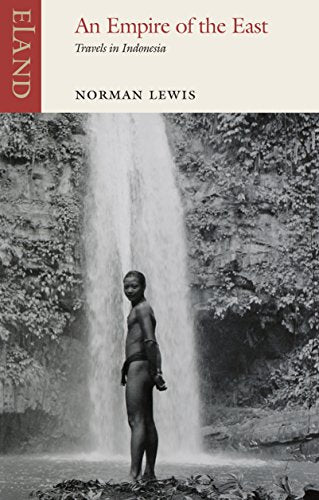 Book cover with a black and white photo of a man by a waterfall.