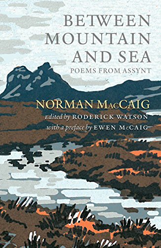 Book cover: "Between Mountain and Sea" with landscape illustration.