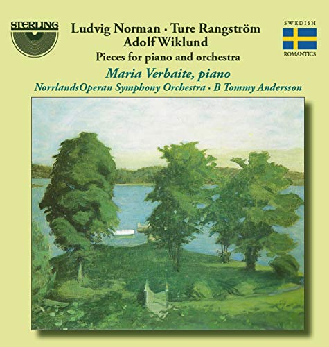 CD cover: landscape painting with trees and a lake, text details composers and performers.