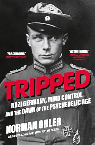Book cover featuring a Nazi soldier with glowing red eyes and bold red text.