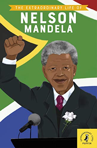 Book cover featuring a portrait of Nelson Mandela at a podium.