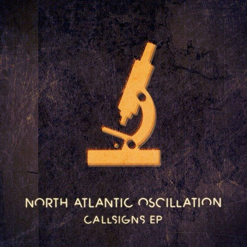 CD cover for North Atlantic Oscillation’s “Call Signs” featuring a microscope.