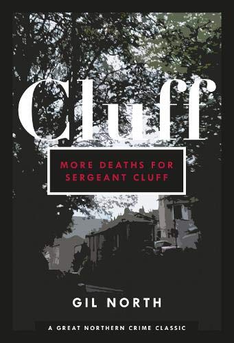 Book cover: "More Deaths For Sergeant Cluff" with dark, silhouetted trees.